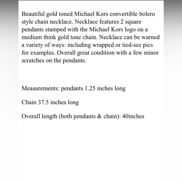 Michael Kors Necklace - Picture 6 of 6